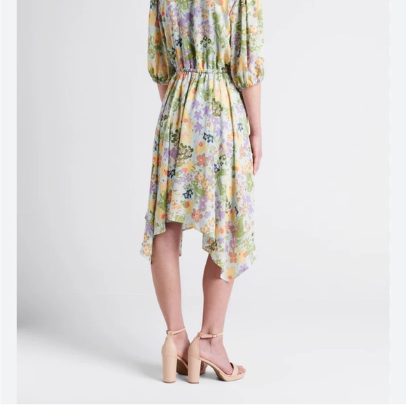 Parker Pastel Floral High Low Dress - Picture 2 of 12